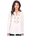 NYDJ Women's Embroidered Woven Blouse