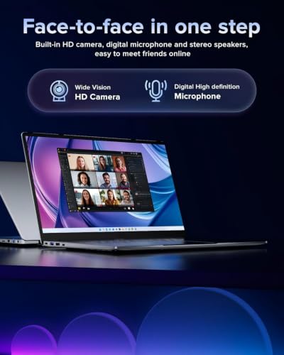 Image of AOC Laptop Computer 15.6 Inch FHD Screen Laptop with N95 Processor(Up to 3.4GHz) 16GB RAM 512GB SSD Work Laptops Windows 11 Laptop Computer, Light&Thin, Metal Shell, Webcam, Type-C, USB3.2,