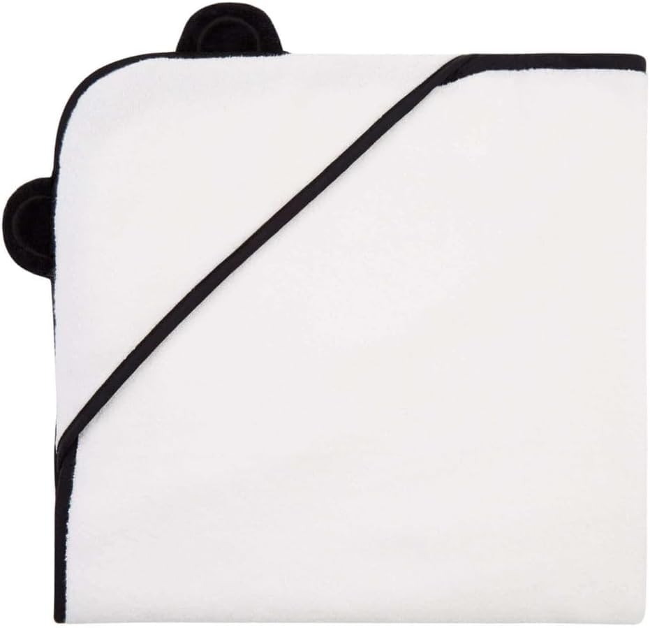 Panda® Newborn Bamboo Hooded Towel 75 x 75cm | Cute Ears | Super Soft Fabric | Gentle on Baby's Skin | Highly Absorbent & Quick Dry Bath Towel | Natural Odour Resistance | Perfect for Bath Time
