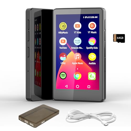 MP3 Player with 128GB TF Card, Bluetooth 5.4 Lossless Sound Audio Player, 2