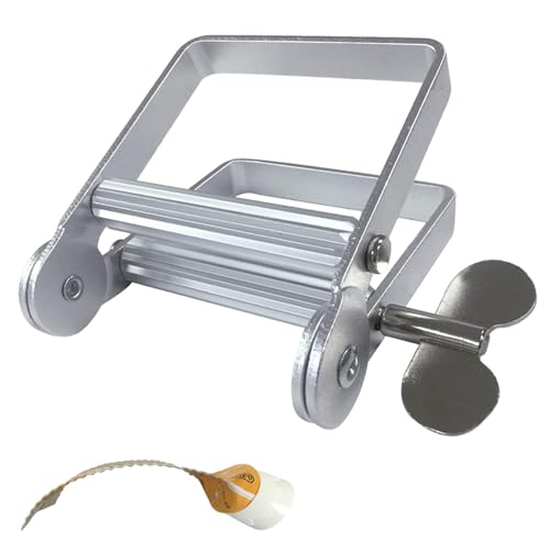 Presse-tube pour tous les tubes, presse-tubes, presse-tubes, presse-tube, presse-dentifrice, presse-tubes en acier inoxydable (taille moyenne)
