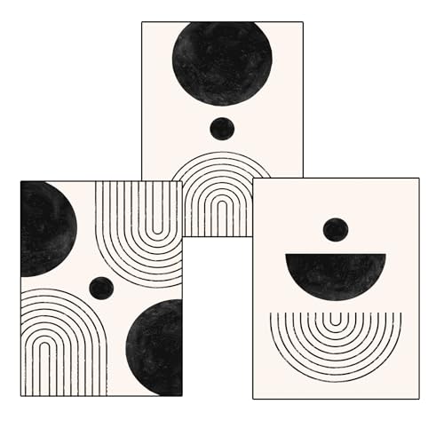 Images abstraites géométriques WZXGHE triptyque mural 50 x 70 cm