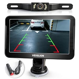 2K Backup Camera Kit, 7 Inch Monitor, Wired Zero-Lag, Night Vision
