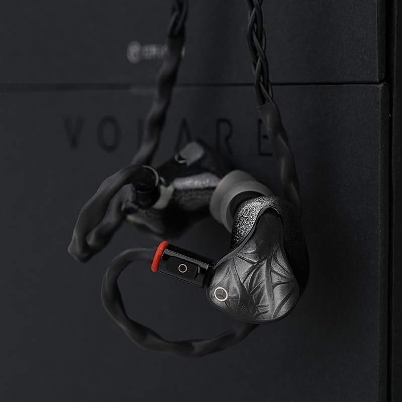 VOLARE 1DD+4BA+4EST in-Ear Monitor Earphone with Multi-Plug Cable 4.4mm/2.5mm/3.5mm, BLACK