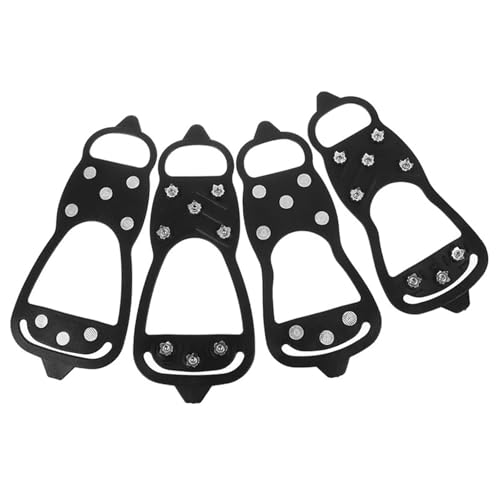 Crampones Crampones - Cubrezapatillas for Deportes de Invierno, Antideslizantes, for Hielo, Escalada en Nieve, con Clavos, Tacos y Botas Escalada De MontañA(8 Stud L)