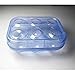 JAMOR 6 Grid Egg Storage Box Refrigerator Crisper Egg Protection Box Portable Egg Carriage Container For Camping Picnic Essential (Blue)