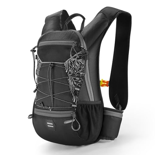 Sac à dos de course respirant 16L avec bandes réfléchissantes homme