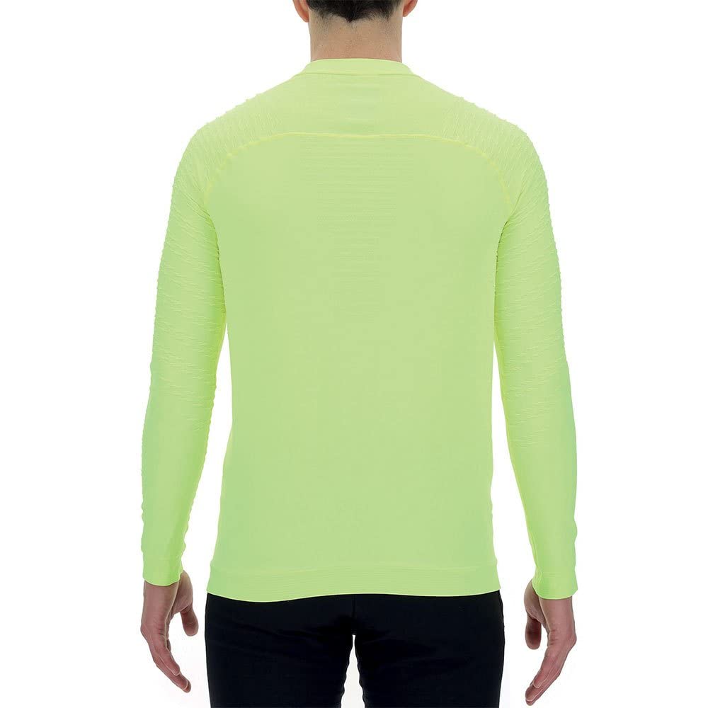 UYN Męska koszulka z długim rękawem o102093 (1 opakowanie), Żółty Fluo, XXL