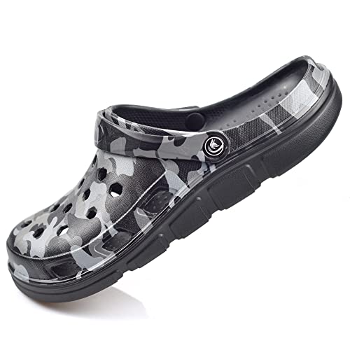 PIMIO Garden Clogs for Women and Men,Slip On Work Shoes with Arch Support,Womens Mens Quick-Dry Water Shoes Casual Sandals,Comfortable Slippers