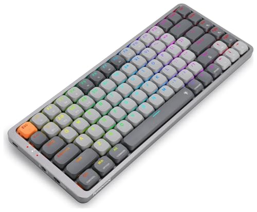 Image of Redragon Gamer Azure Keyboard K652 Grey Triple RGB Connectivity 75%