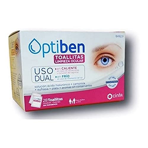 Optibén Toallitas Limpieza Ocular Uso Dual, 28 toallitas unidosis