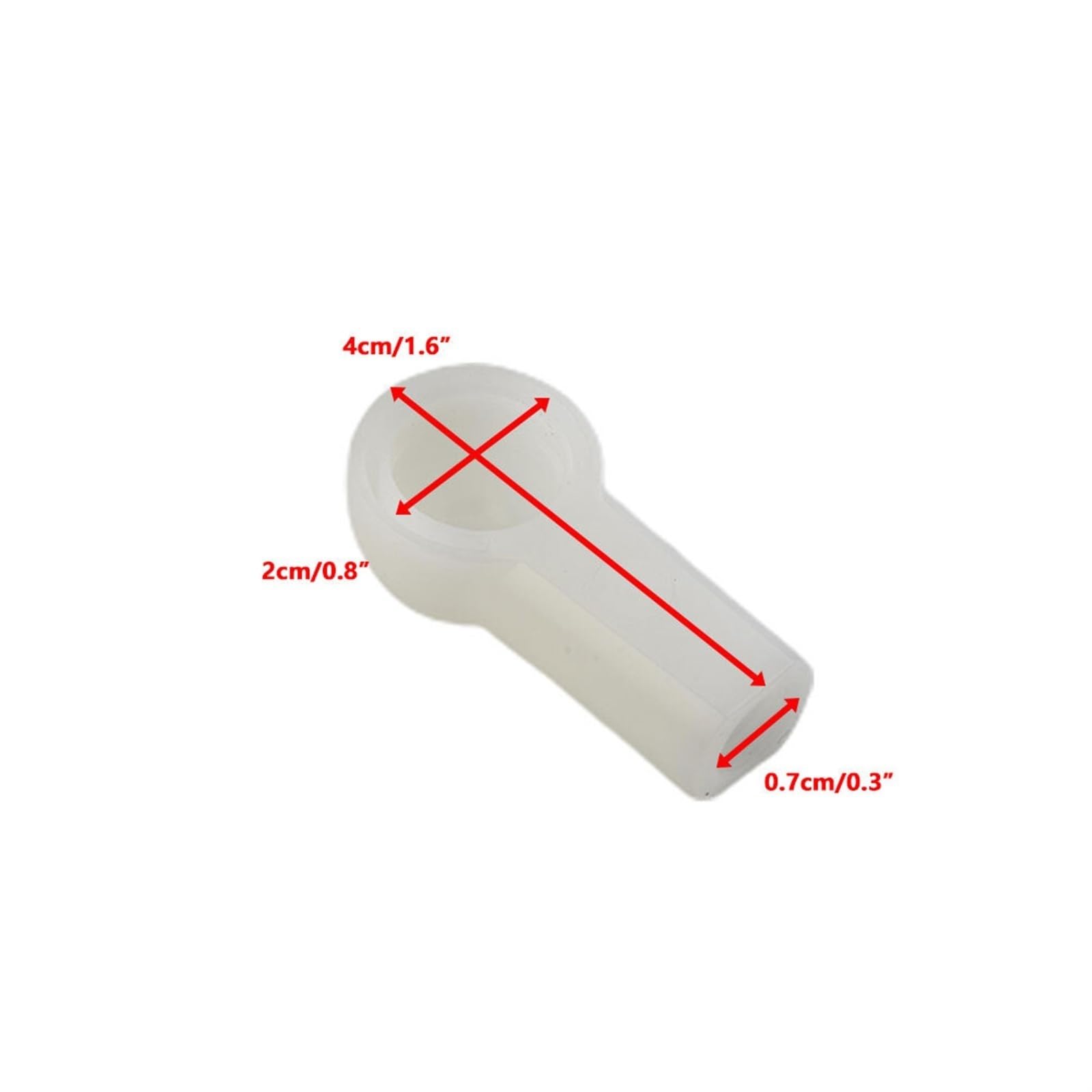 Compatibile con Porsche 986 987 Boxster Convertible Top Push Rod Riparazione Giunto sferico 1997-2012 Materiale plastico Bianco Numero Parte 98656127902