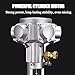 Power Mixer Pneumatic Agitator Clamp-On Drum Agitator Industrial-Grade Pneumatic Shaker Paint Stirring Tool，1 Gallon Pneumatic Paint Mixer, 1/16HP Air with Adjustable Stand, Automatic Lift,