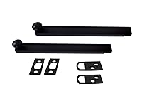 Vista 13 de QCAA Perno de superficie oculta de latón macizo resistente, 4 pulgadas, níquel satinado, paquete de 1, fabricado en Taiwán