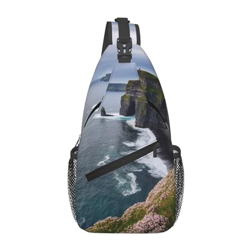 Morrales Cross Chest Bag unisex color negro para senderismo
