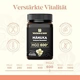 Watson & Son Manuka Honig MGO 600+ 250g | Premium Qualität aus Neuseeland