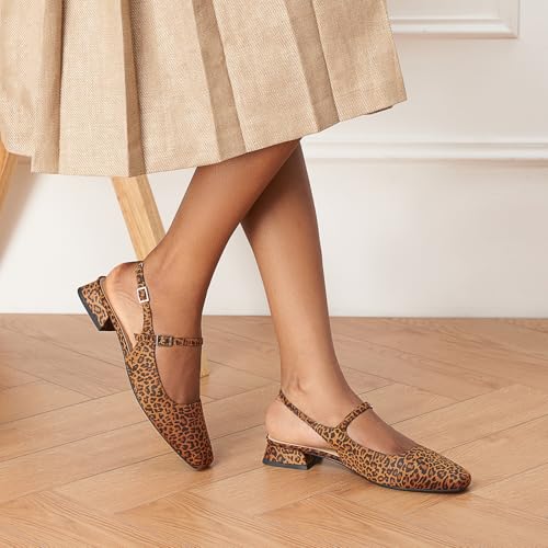 Image of C.Paravano Slingback Flats | Slingback Sandals for Women | Sandals Flats | Adjustable Ankle Strap Shoes