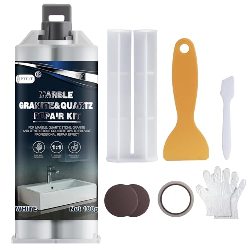 Quartz Countertop Chip Repair Kit, White Granite &...