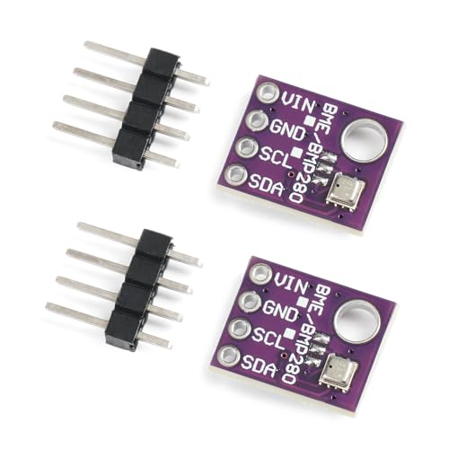 Starry 2PCS BME280 5V Sensor Module Atmospheric Pressure Temperature Humidity Sensors I2C SPI Breakout GY-BME280