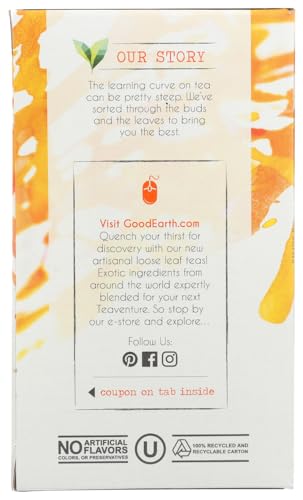 Good Earth Teas Organic Sweet and Spicy Caffeine Free Herbal ,18 Count (Pack of 4) - Image 4
