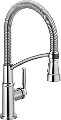 Black Friday - 80% OFF Peerless Westchester Single-Handle Spring Spout Kitchen Sink Faucet with Pull Down Sprayer, Chrome P7924LF