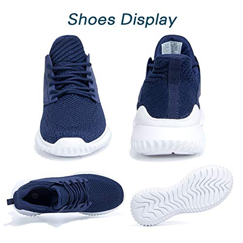 Image of Akk Womens Walking Shoes - Slip On Tennis Running Shoes Memory Foam Lightweight Work Sneakers for Indoor Outdoor Gym