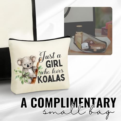 Bolso tote grande de lona para mujer de InnoBeta Koala Gifts, con cierre de cremallera superior y correa ajustable para el hombro, tamaño ideal para viajes, estilo moderno y funcional miniatura 5