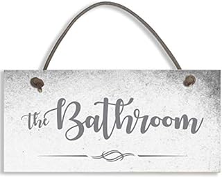 THE BATHROOM Door Sign Plaque for Toilet / Bathroom Shabby Chic Size 19 x 9cm #1298