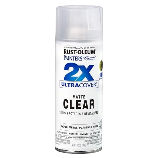 Rust-Oleum 249087 Painter's Touch 2X Ultra Cover Spray Paint, 12 oz, Matte Clear