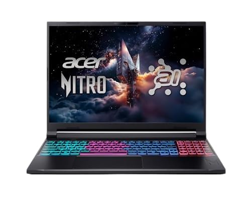 Image of Acer Nitro V 16S 16 inch Gaming Laptop, 1920 x 1200 Pixels 180Hz Screen, GeForce RTX 5060 8GB GDDR7, AMD Ryzen 7 260 8 Cores, 64GB DDR5+4TB SSD, Wi-Fi 6E, HDMI 2.1, Memory Card Slot, Win11 Home