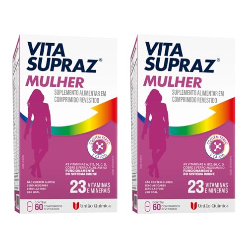 Kit 2 Suplemento Vita Supraz Mulher 60 Cápsulas - União Química
