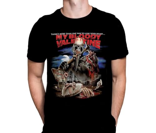 T-shirt My Bloody Valentine vintage et noir pour fans de cinéma d'horreur