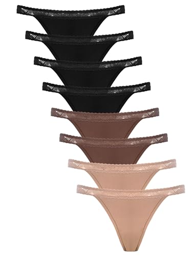 Period Thong Underwear for Women Seamless Period Panties Thong Leakproof Menstrual Underwear 8 Pack​