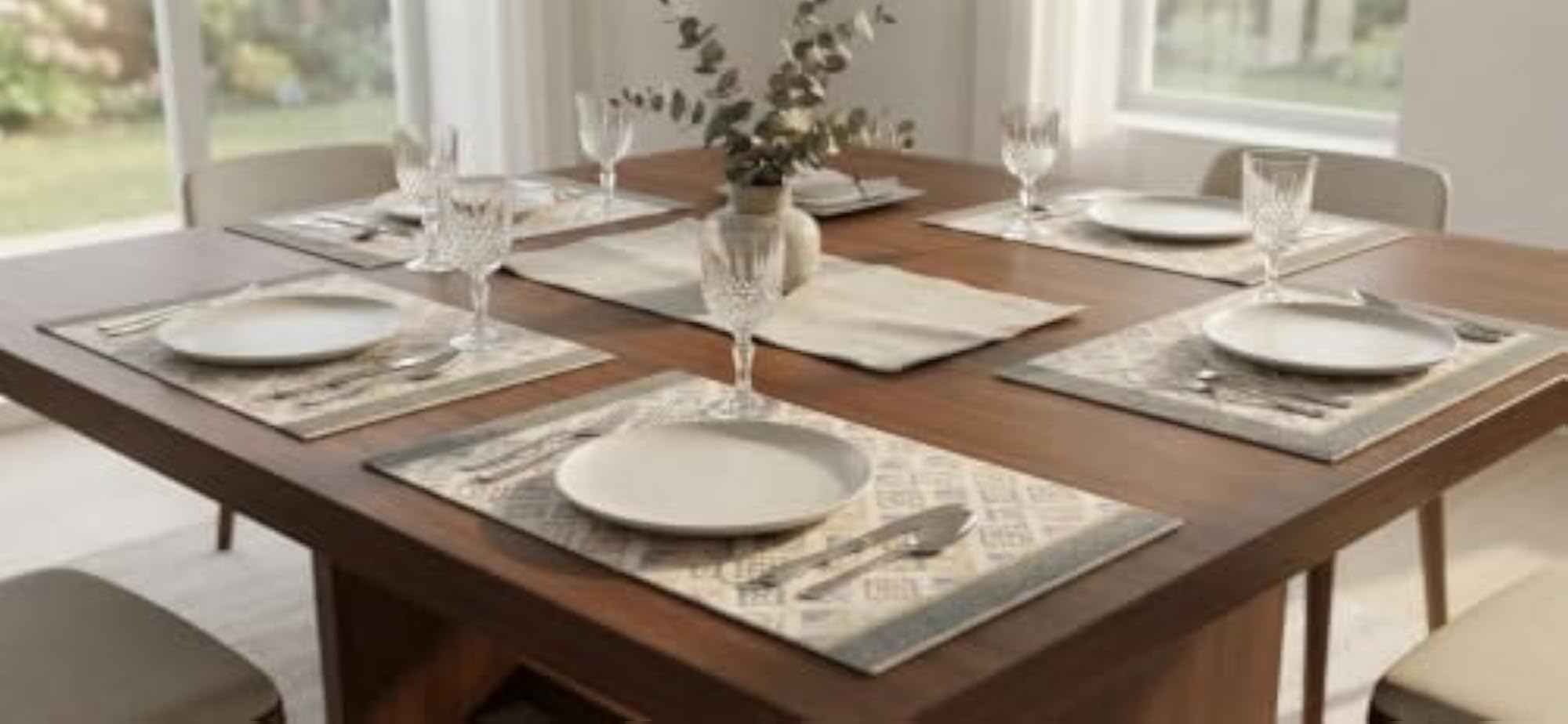 Botanika Living Laminated PVC Placemats for Dining Table