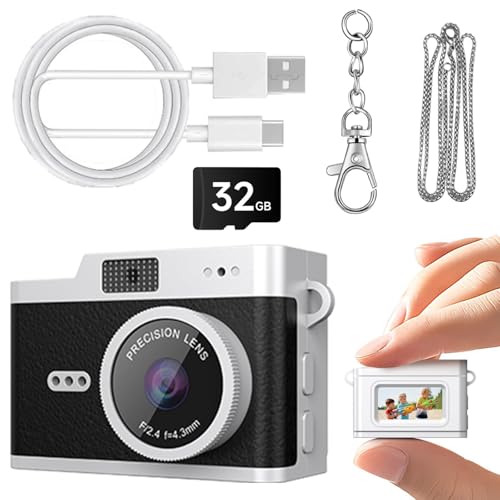 Appareil photo portable 1080p pour voyage et soirées avec flash rétro