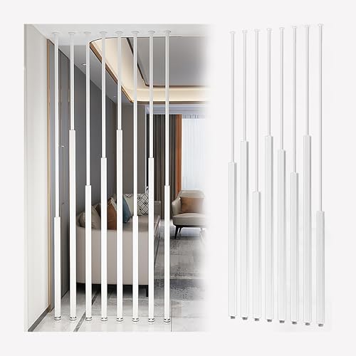 Confezione da 8 divisori indipendenti in metallo, regolabili, altezza 70220