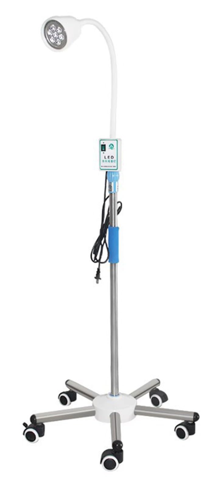 360° Rotation Mobile Surgical Medical Exam Light, Floor-Halogen Medical Examination Light, Surgical Ent Surgery Medical Beauty Exam Lamp for Hospital and Clinical Use