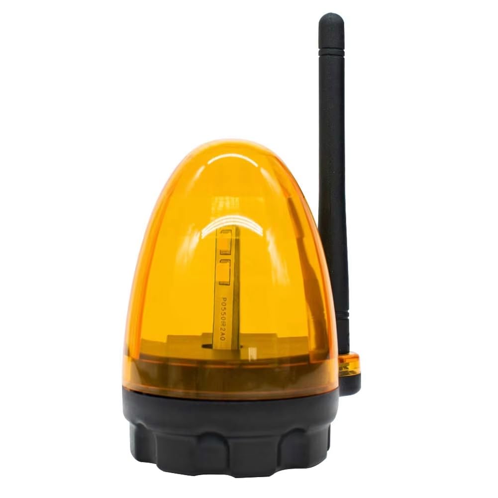 Vjsujehgy Wall Mounted Emergency Warning Lamp 12V-265V LED Alarm Light Strobe Flashing Outdoor for Gate Opener Orange