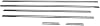 BTM AUTOMOTIVE 332 Fd6 Case Chrome Glass Lath Compatible with 6 Pieces Stainless Steel Honda Civic