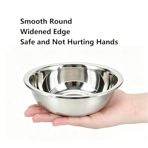 Bowls de acero inoxidable para mezclar 6 piezas miniatura 5