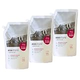 ecostore(エコストア) ランドリーリキッド 【ゼラニウム&オレンジ】 リフィルパック 1L×3個 洗濯洗剤 洗剤 液体 植物由来 肌にやさしい 日本製