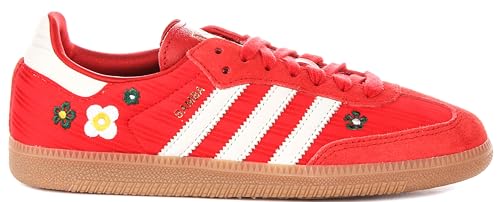 Image of adidas Samba Og W Women's 3 Stripe Floral Embro Limt EDI Trainers (Red White, US 9.5)