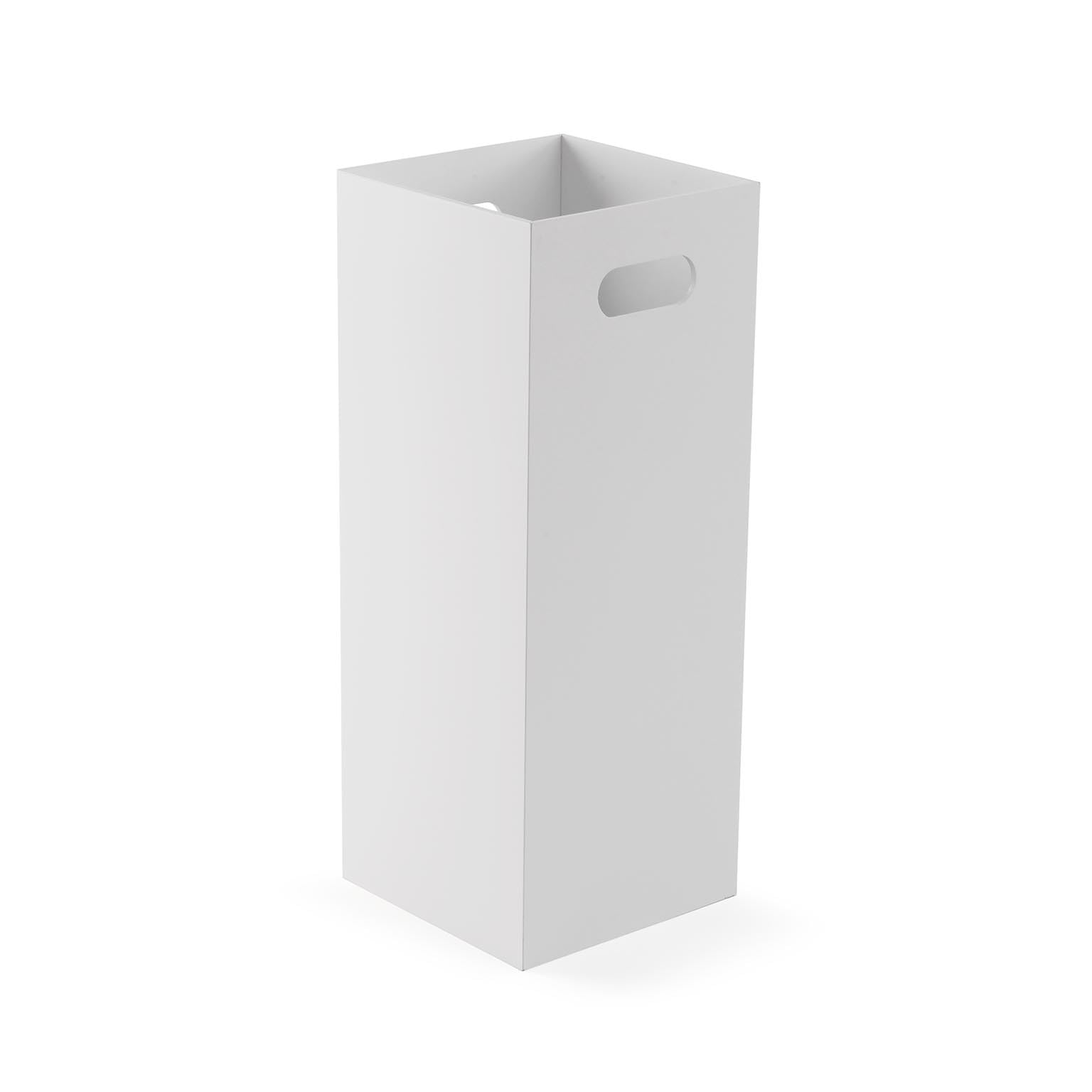 Versa Basic White - Portaombrelli in Legno MDF, 53 x 21 x 21 cm, Colore: Bianco
