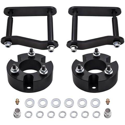 Waverspeed 3" Front & 2" Rear lift Leveling Kit for Nissan Frontier Xterra 2005-2023, for Suzuki Equator 2009-2012, 2WD 4WD Lift Strut Spacers Steel Lift Shackles Cover