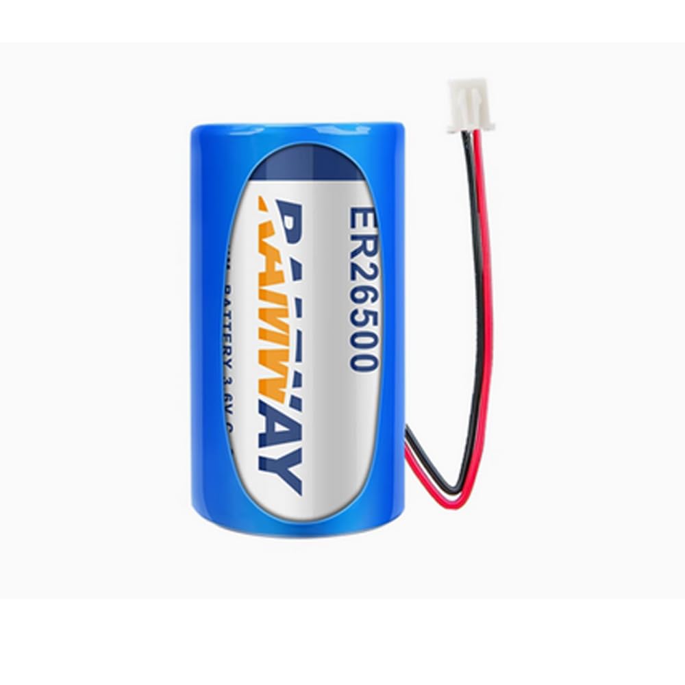 MEELER 1 PCS C Size 3.6V 9000mAh Lithium Battery for ER26500 with 2.54 White Plug
