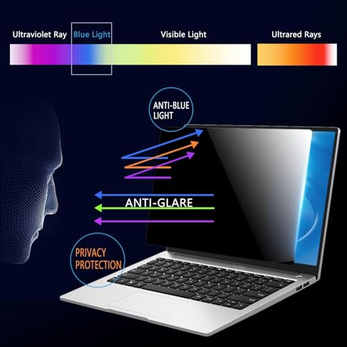 MUBUY-GOL 15.6 Inch Portable Monitor privacy Screen Protector for ASUS/MNN/KYY/ARZOPA/Yxk/QQH/Lepow/ZenScreen/InnoView/Newsoul/ForHelp, Privacy Shield and Anti-Glare Protector (Universal Fit 16:9) by MUBUY-GOL - Image 6