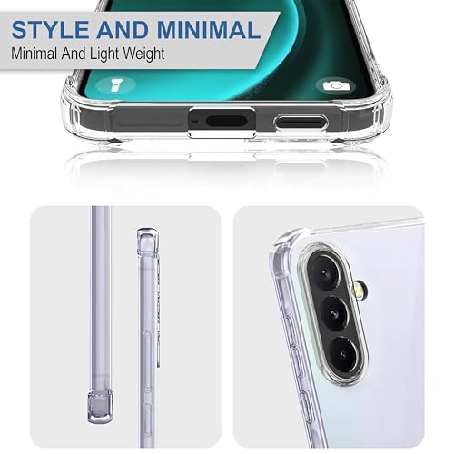 Image of CEDO Samsung Galaxy A36 / A56 (5G) Bumper Case | Soft Jel Flexible Thin Full Protection Shock Proof Clear TPU Back Case Cover for Samsung Galaxy A36 / A56 (5G) (Transparent)
