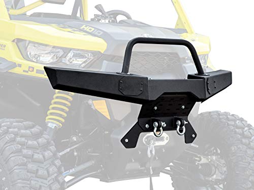 SuperATV Heavy Duty Sheet Metal Front Winch Bumper for Can-Am Defender / Defender Max | HD5 HD8 HD10 (See FItment)