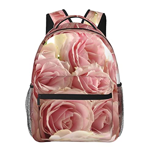 Sac à dos ordinateur portable noir à fleurs anti-choc grand volume