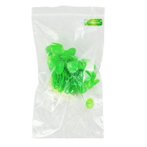 Planta Artificial Decoración para Acuario Plástico Color Verde